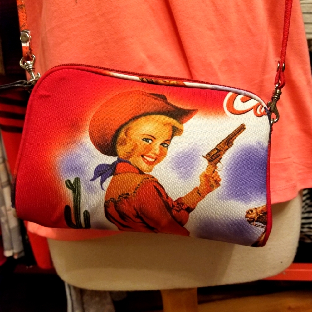Coke Collectors Purse with Coke Ad Cowgirl